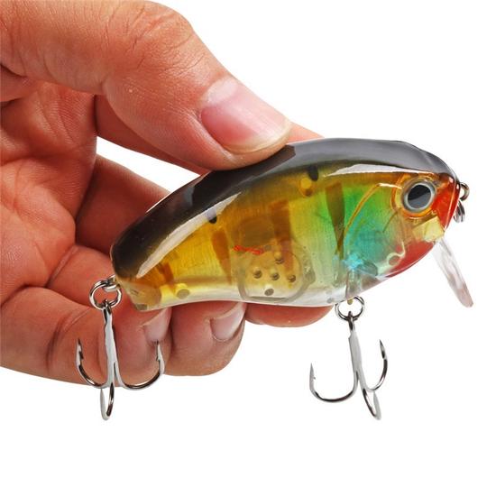 Sougayilang 5 st Crankbaits Fiskebete Minnow Fiske Lure Age Fiske Hårt Lure