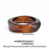 Maillard Style Smudged Acrylic Oval Bracelet, Exaggerated Special-shaped Resin Splicing Bracelet