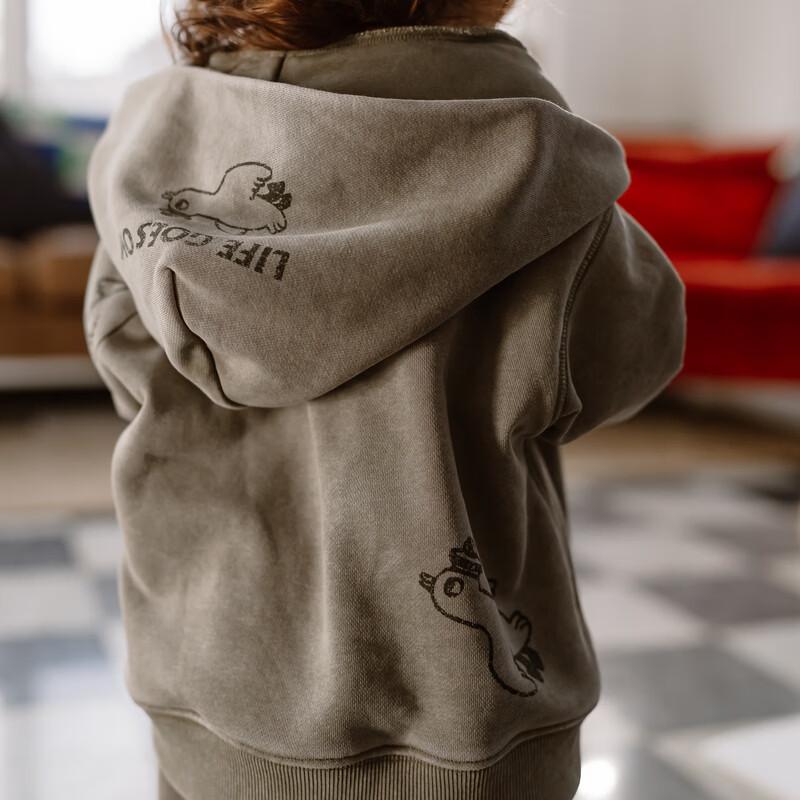 LELE JOVE Kids  Loose Hooded Jacket 80
