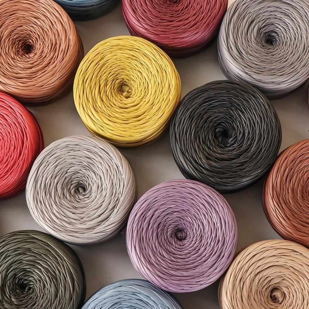 200g/Roll Faux Leather Material Knitting Yarn Nappa Matte Crocheting Thread Yarn  DIY Knitting
