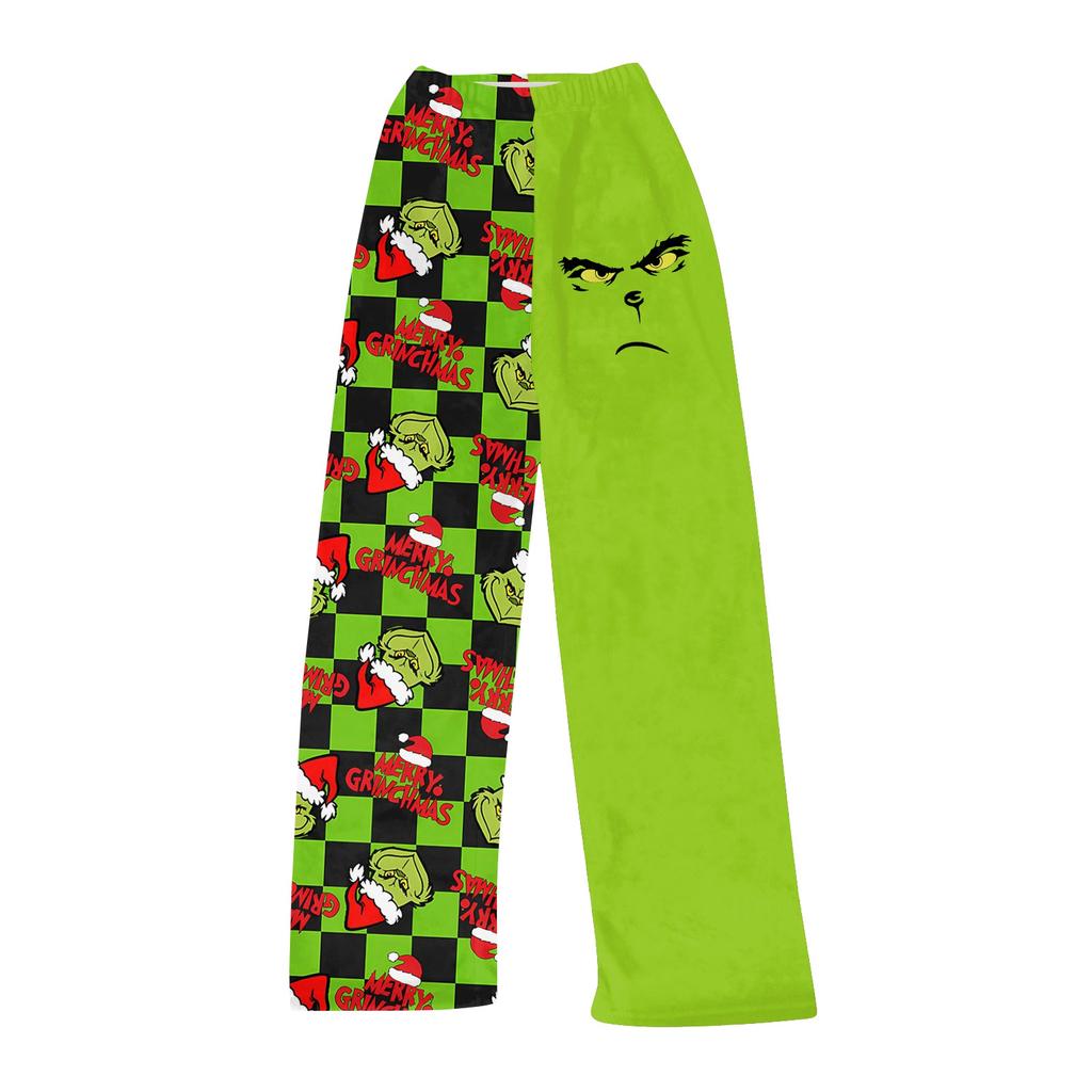 Dames Myke Komfortable Pyjamasbukser Damer Casual Trykk Hjemmebukser Vinter