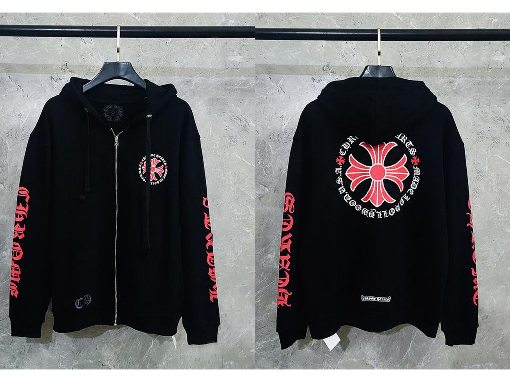 Vyšívaná mikina s křížem a podkovou pro muže a ženy - Podzimní oblečení