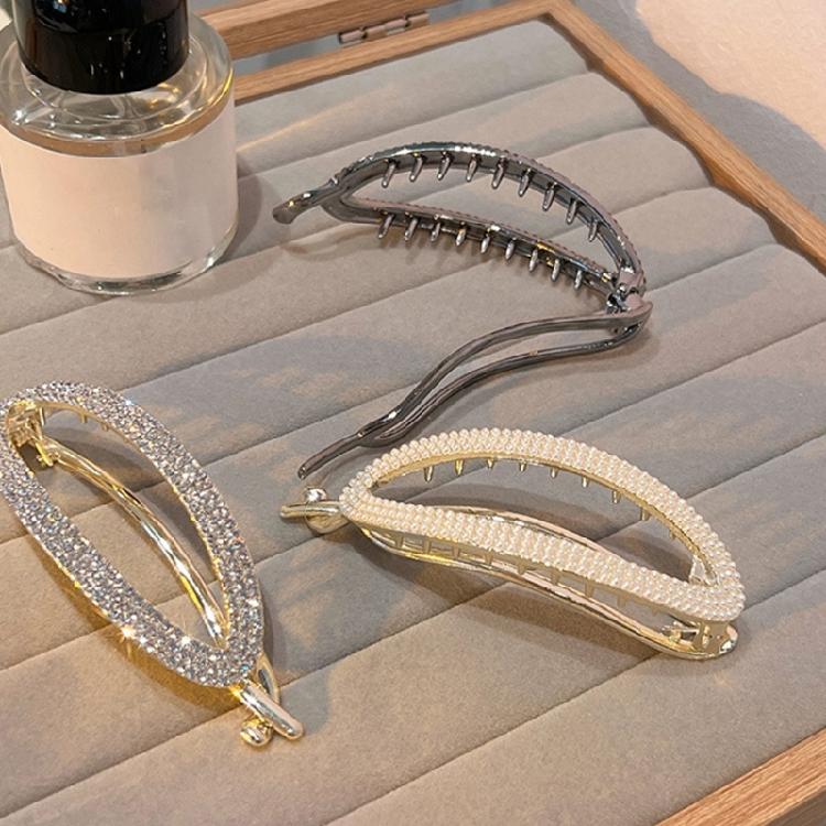 Elegant Slip Resistant Hairpins Rhinestones Finish Barrettes Women Girls Casual Formal Occasion Styling Necessities