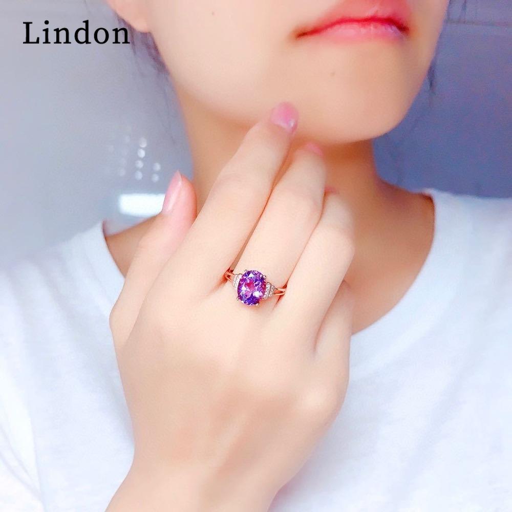 Lindon Classic Copper Alloy Zircon Ring Ladies Jewelry Wedding Promise Party Gift