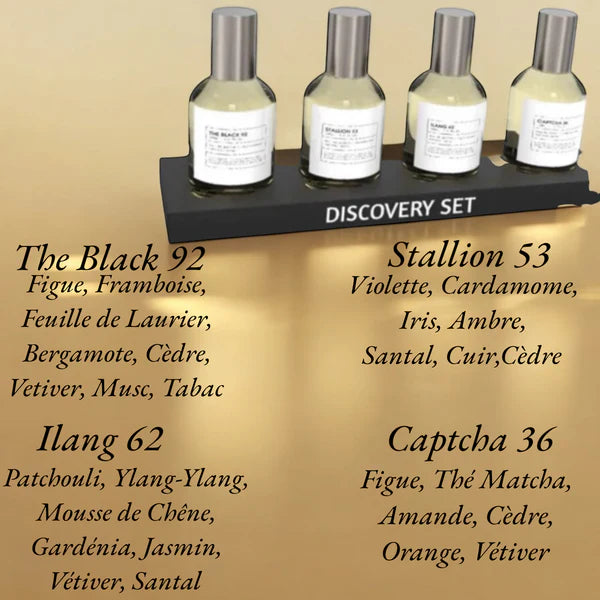 Upptäckningsset Emper 30ML Stallion 53, The Black 92, Ilang 62, Captcha 36