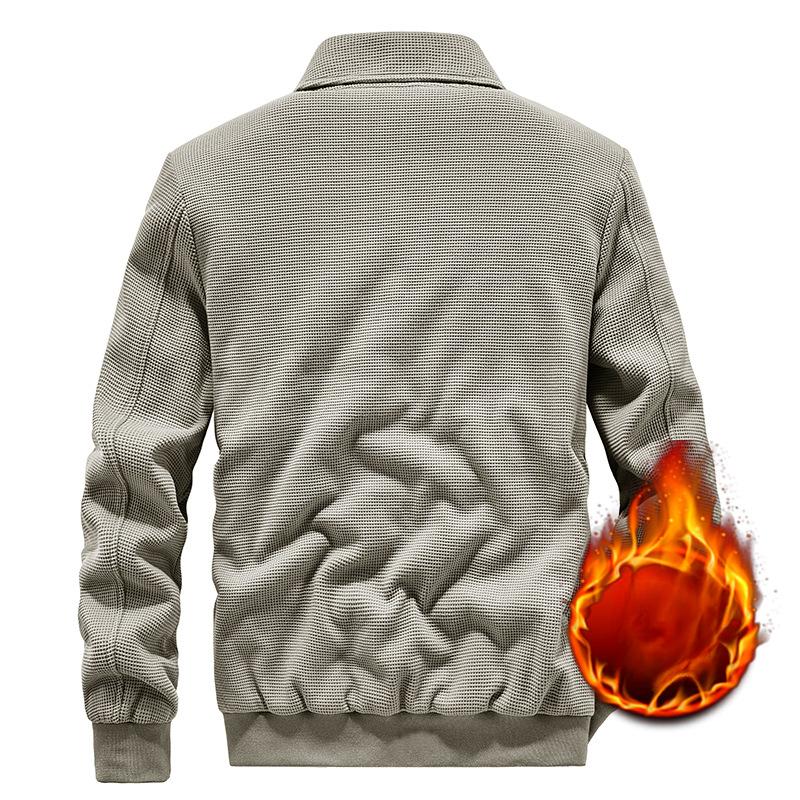 Осень и зима новый тренд куртка мужское пальто с верхним лацканом теплая мужская — фото 5