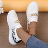 New Summer Fashion Walking Women's Flat Shoes Metal Decorative Mesh Comfortable Breathable Casual Sports Shoes NO:026