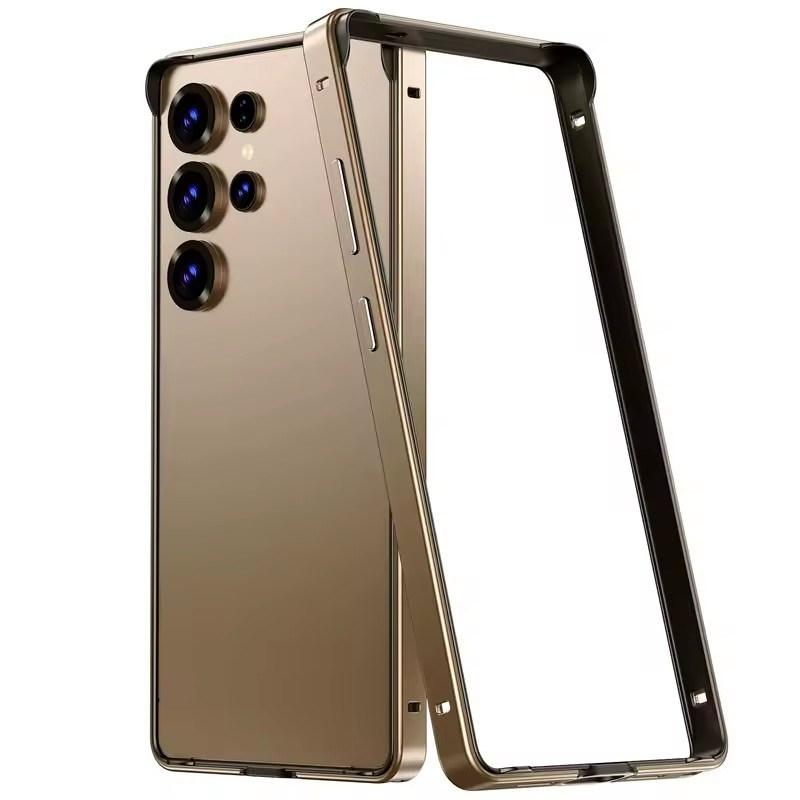 Aluminium Alloy Frame Metal Bumper Case for Samsung Galaxy S25 Ultra S24 Plus S25Ultra S24Ultra S25Plus Soft Inner Hard Phone Cover