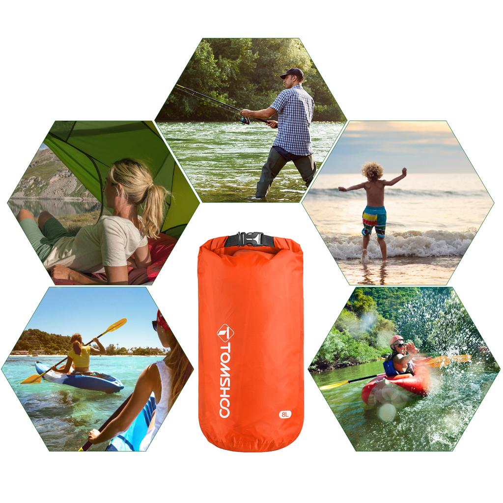 Dry Sacks Outdoor Rafting Moisture Resistant Waterproof Storage Bag for Boating Canoeing Swimming
