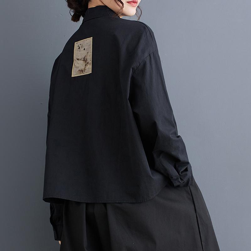 Dimanaf 2025 Plus Size New Spring Blouse Shirt Women Long Sleeve Basic Fashion Tops Tees Loose Solid Tees Patchwork