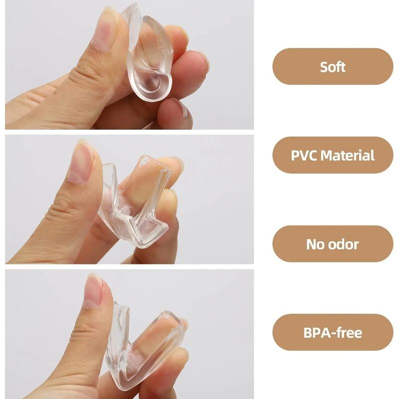 Baby Safety Silicone Edge Protector Soft Transparent Child Proofing Anti-Collision Table Corner Cover Furniture Protection for Kids
