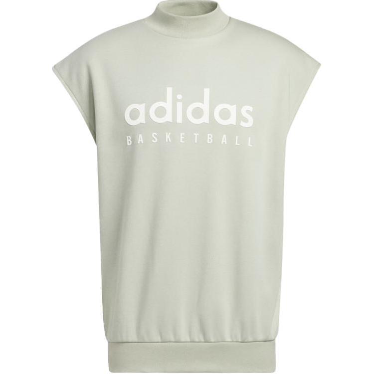 Adidas Originals Trefoil Basketball Sweatshirt Chapter 02 Vintage Sleeveless Unisex Tops Halo-Green IA3415