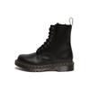 1460 Two-Layer Cowhide Round Toe Lace-Up Short Boots Unisex Boots Black 26238021