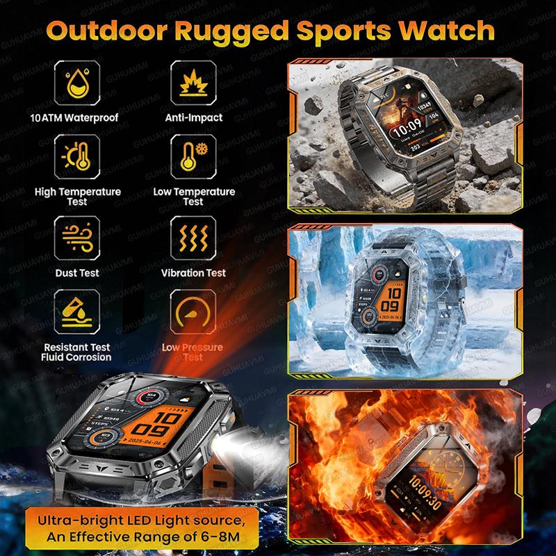 New 1400mAh Super Capacity Battery Smart Watch GPS path tracker Outdoors Military Adult Clock 10ATM Waterproof Swim Smartwatch