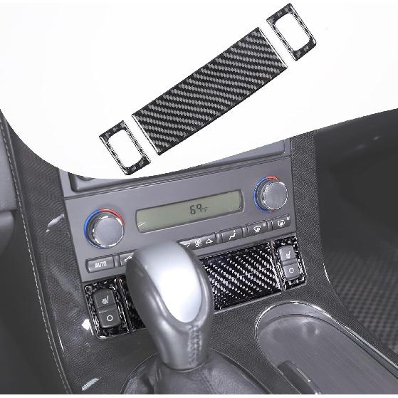 

Lcojicep Car Interior Panel Trim Sticker Compatible with Corvette C6 Z06 ZR1 2005-2013 Real Carbon Fiber Interior Decorative Protective Cover LKLW-ASCF-23