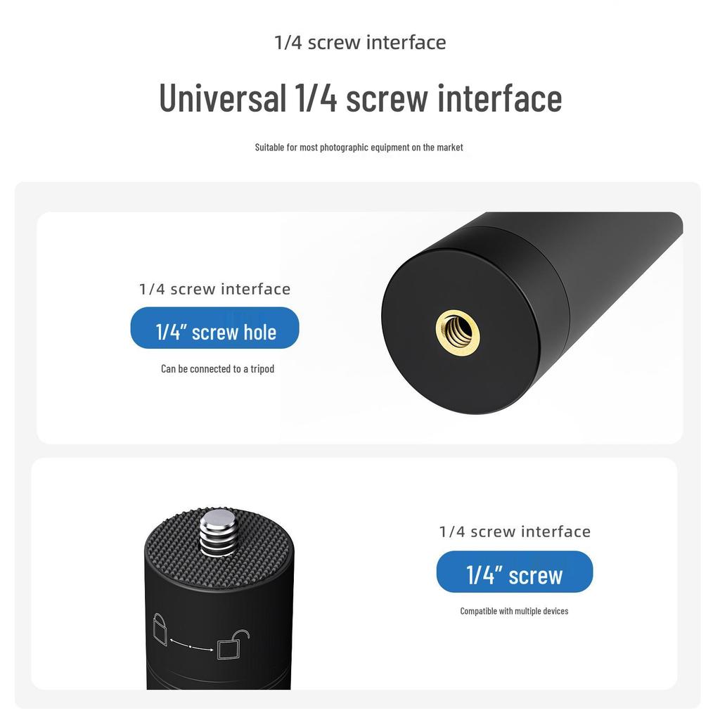 Selfie Stick for DJI Feiyu Zhiyun Stabilizers and Action Camera Phone Gimbals - Handheld Extension Pole.