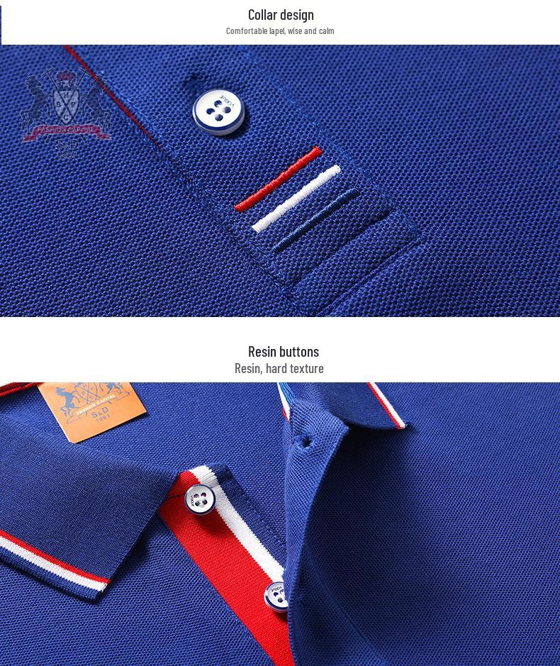 Shi Du 9908 Sommer Kurzarm Color-Block Poloshirt - Kundenspezifische Teamuniform & Logo Arbeitskleidung