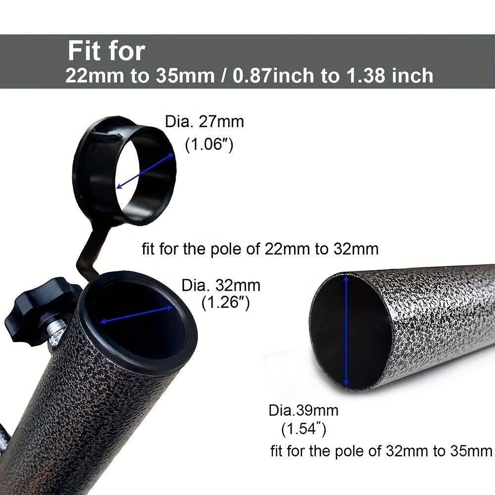 2pcs Heavy-Duty Adjustable Metal Umbrella Stand Holder - Sturdy Spiral Ground Anchor for Flag, Umbrella, Fishing Rod, Outdoor Park & Beach Use