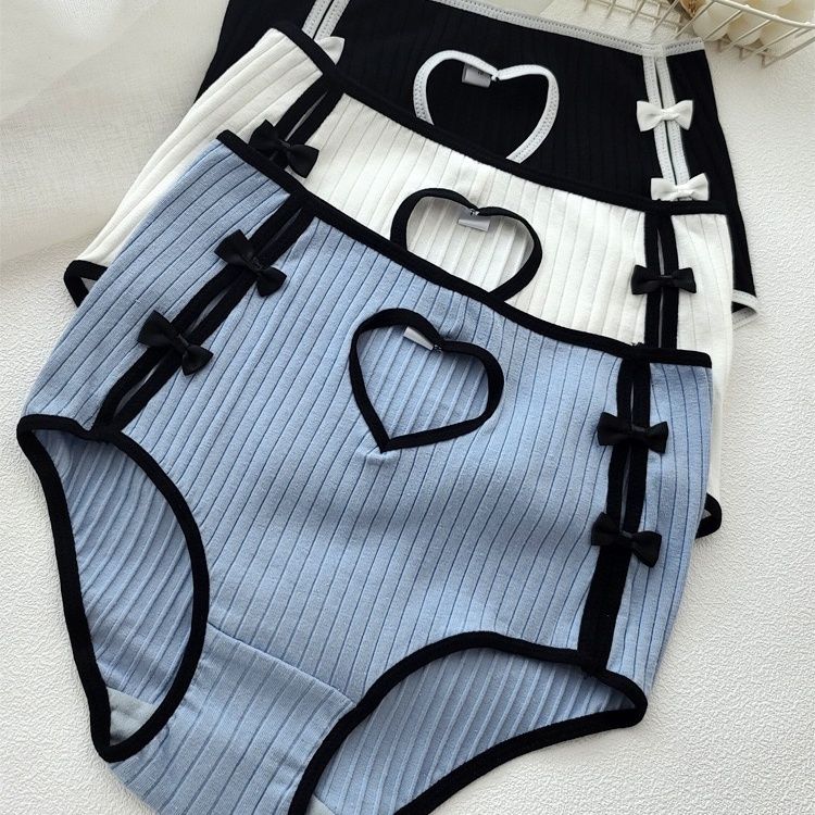 3PCS Women's Underwear Comfortable Plus Size Triangle Pants Waistband