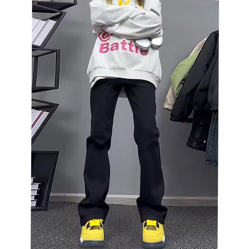 

Джинсы в американском стиле Мужские летние новые брюки Дымчато-серые Приталенные Прямые брюки 3XL