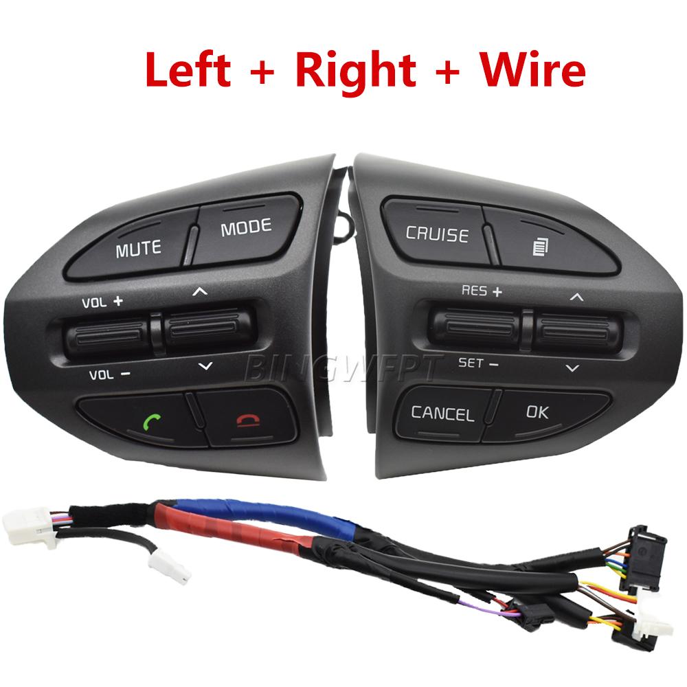 High Quality Car Steering Wheel Buttons Car-styling Button Switch Cruise Volume Control Buttons For Kia K5 Optima 2014-2015 1SET