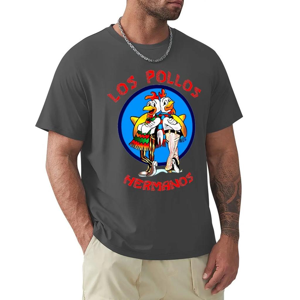 Fashion Breaking Bad T-Shirt LOS POLLOS Hermanos T Shirt Harajuku Short Sleeve T-shirt Cotton Graphics Tshirt Tops