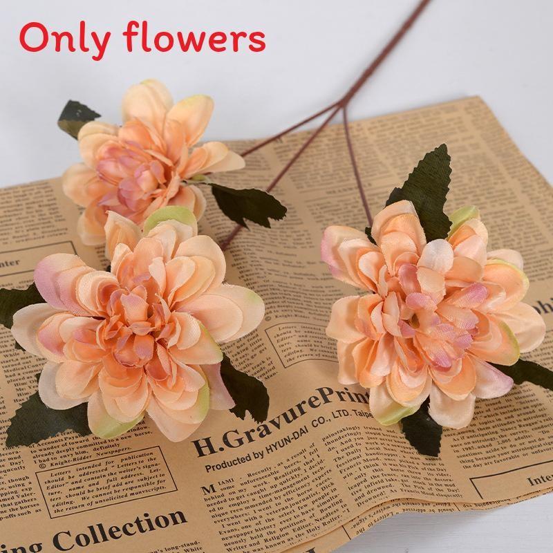 Simulated Plants Dahlia Wedding Hotel Restaurant Desktop Decoration Props