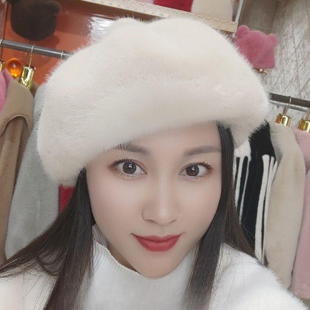 Ladies Warm Hat Foreign Style Fashion Beret Octagonal Pumpkin Hat Spring and Autumn Ladies Warm Hat