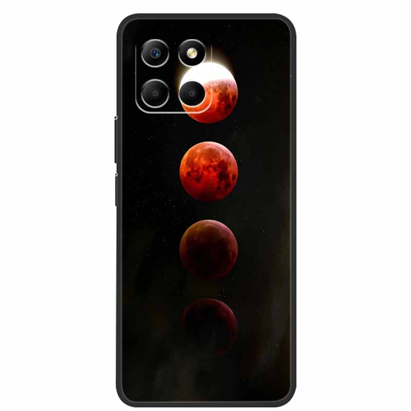 Für Honor 70 Lite Hülle Weiches TPU Silikon Bemalte Katze Schwarze Rückabdeckungen Für Huawei Honor70 Lite RBN-NX1 Hüllen Honor 70Lite 5G Tasche