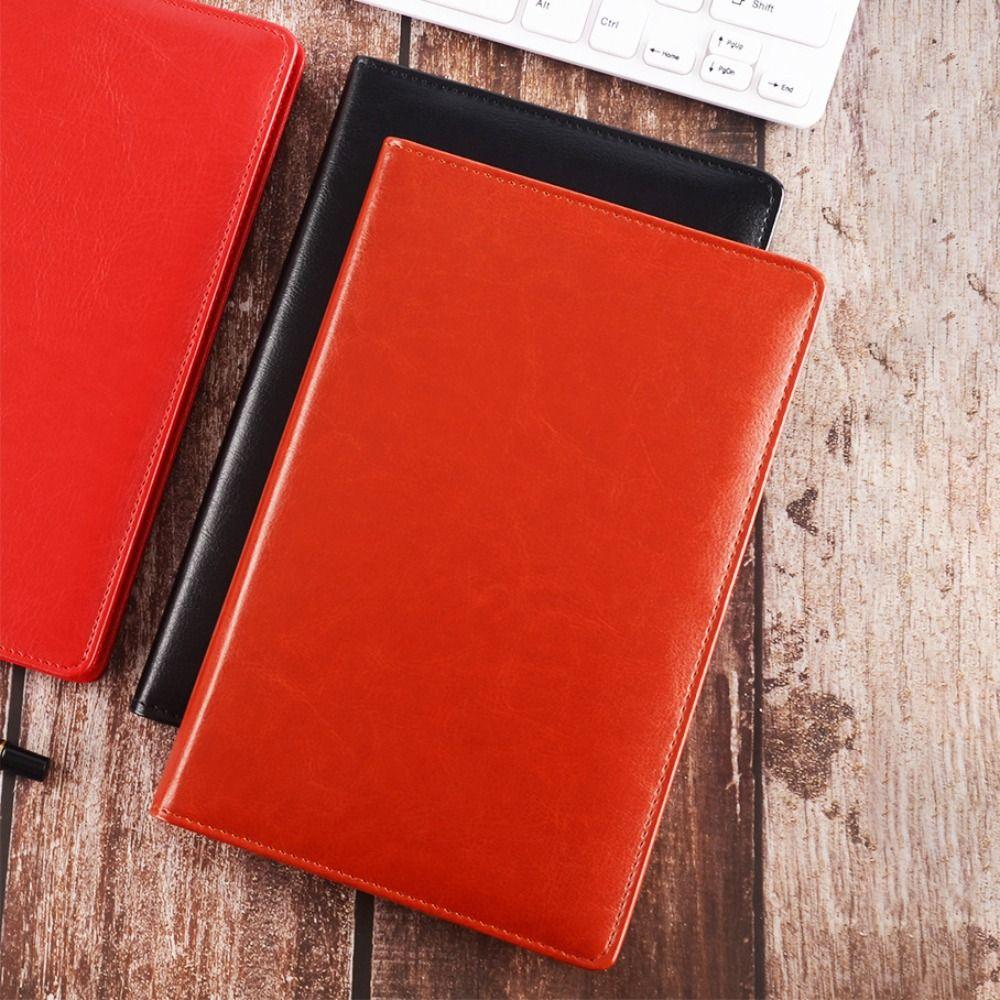 PU Leather A5 File Folder With Elastic Pen Insert Waterproof Business Meeting Contract Clamp Card Slot Writing Pad Restaurant