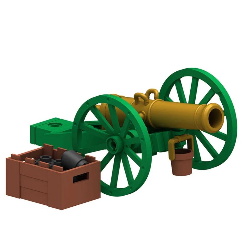 MOC Military Building Blocks Figure Napoleon Wars Soldier Accessories Weapon Cannon Sandbag Army Pirate Mini Brick gift X003 DIY