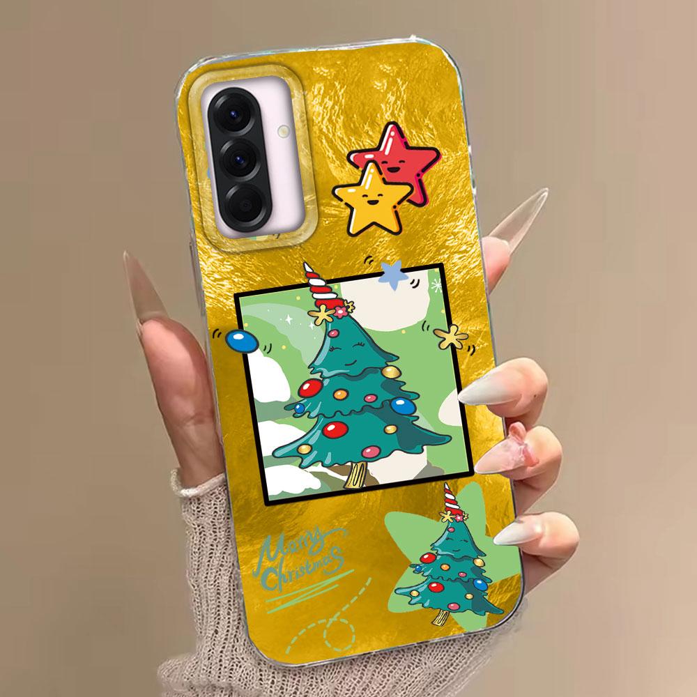 Merry Christmas Elk Tree Phone Case for Samsung Galaxy A55 A07 A17 A56 A36 A26 A16 A53 A06 A14 A24 A34 A54 A15 A12 A22 A13 Cover