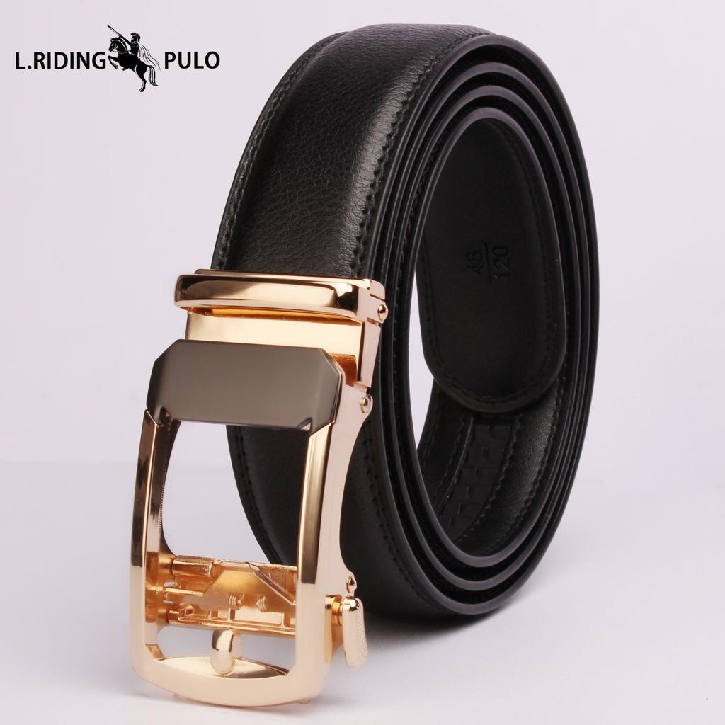 Fashion Business Men's Belt Belt Simple High-end All-match Automatic Buckle Belt Small Suit High-end Trouser Belt