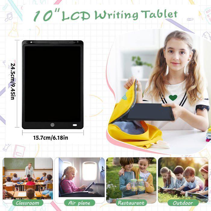 Tablette d'Écriture LCD - QIEDOVIEY - 10 pouces - Écran coloré - Protection des yeux - Verrouillage anti-effacement