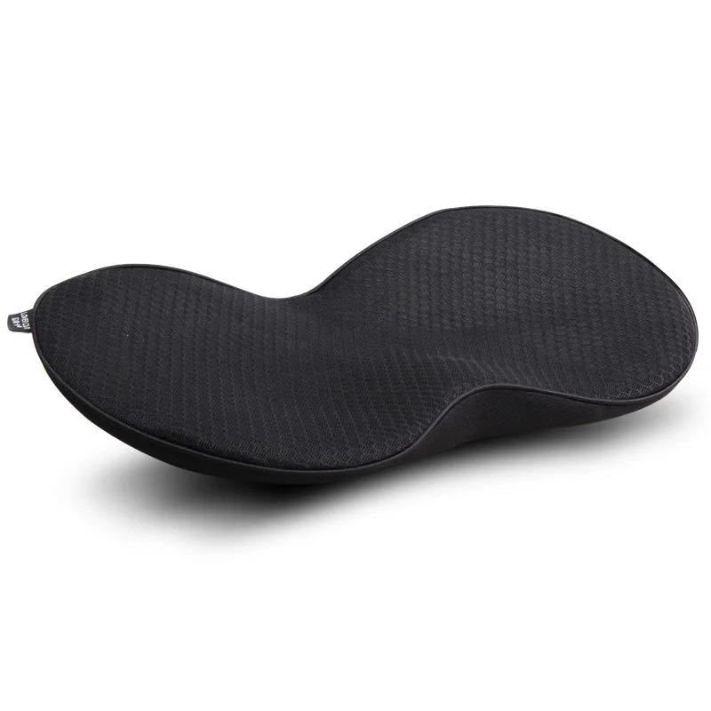 Cuscino Multifunzionale 2 in 1 per Sedile Auto Universale Memory Supporto Lombare Cuscino per Guidatore Traspirante Altezza Aumentata Imbottitura per Glutei