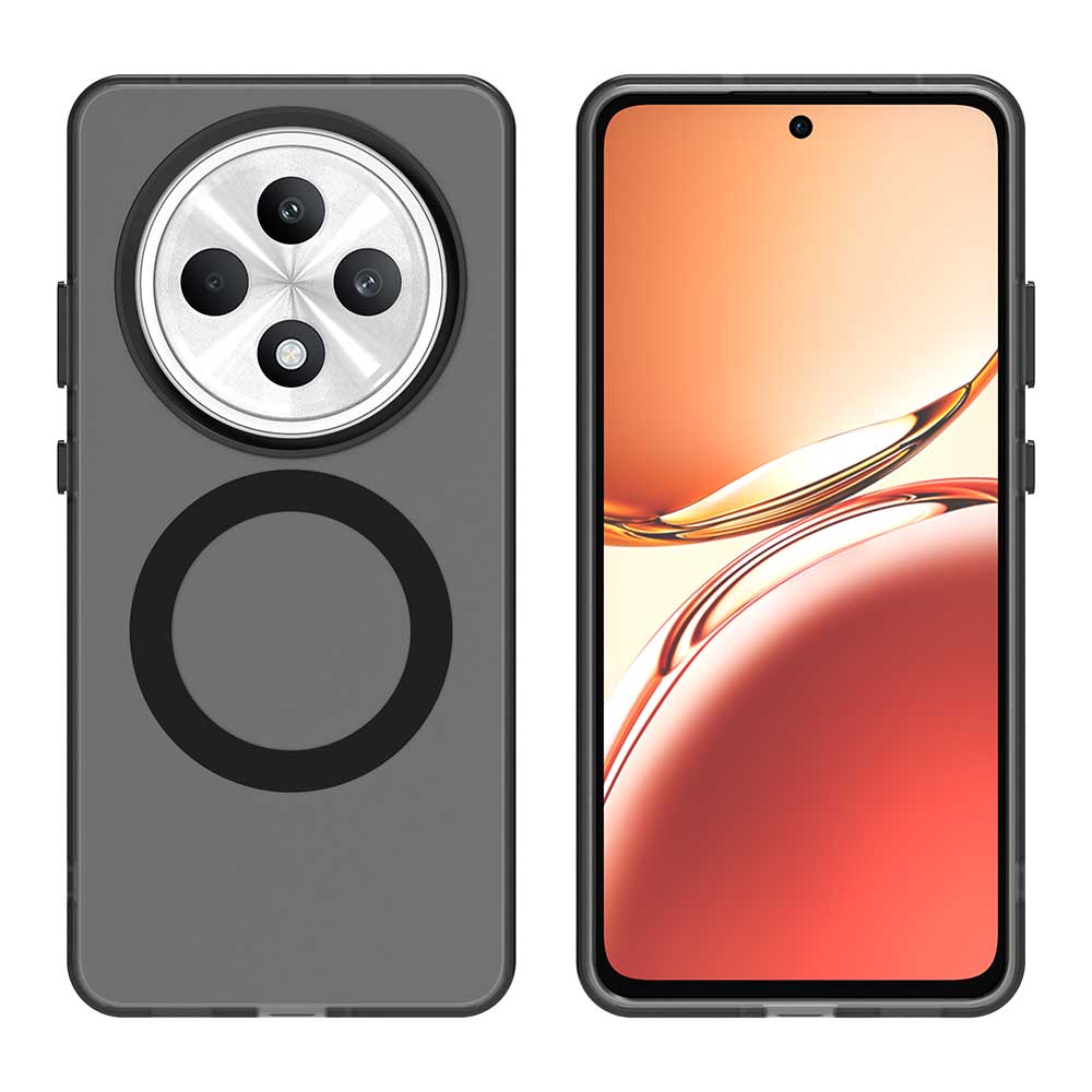 Magsafe Matte Phone Case For Oppo Reno 12F 5G/4G 12FS 5G/4G F27 Protective Case Magnetic Wireless Charging Shockproof Back Cover