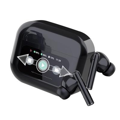 Helt trådløse Bluetooth-ørepropper med berørings-LCD, ANC, høy venstre- og høyreseparasjon, berøringskomfortable, automatisk kompatible med iOS, japansk