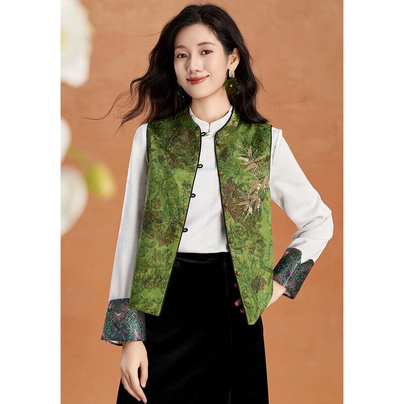 Kebeier New Chinese Style Retro Floral Vest for Women