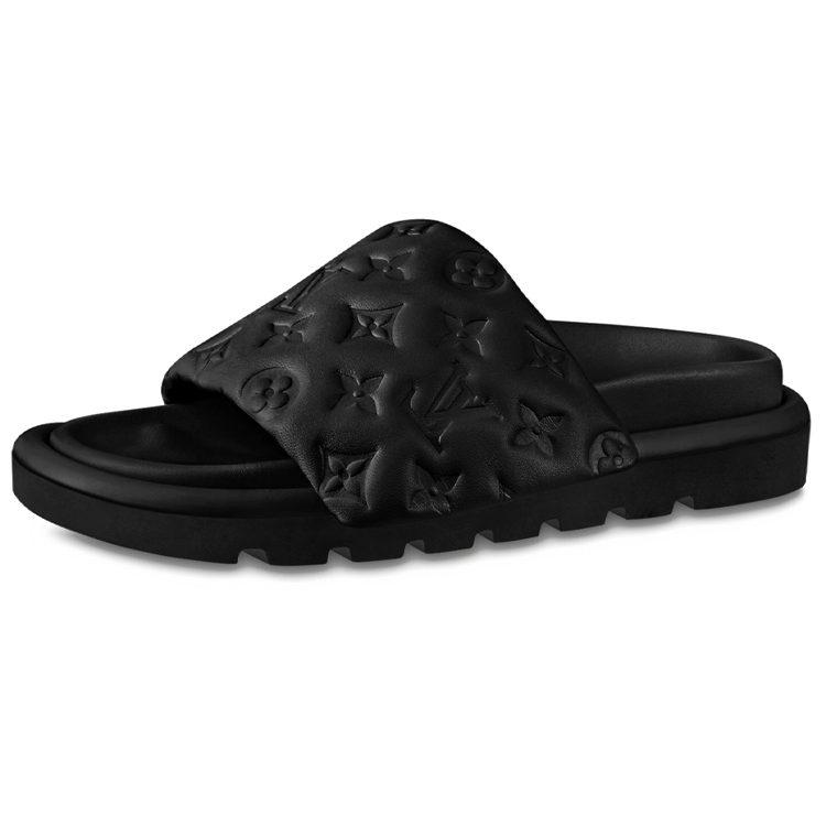 Louis Vuitton Pool Pillow Comfort Down Slippers Women's Black 1AABKH
