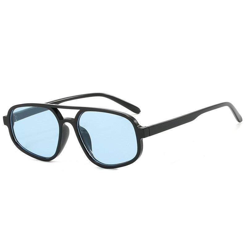 

Ins Popular Fashion Pilot Sunglasses Women Shades UV400 Retro Rivets Decoration Gradient Trending Men Round Sun Glasses as picture