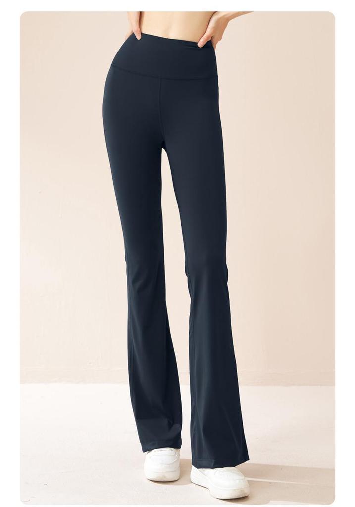 Seamless High-Waist Flare Yoga Pants: Butt-Lifting, Tummy-Control, Slimming, Stretchy, Wide-Leg for Women