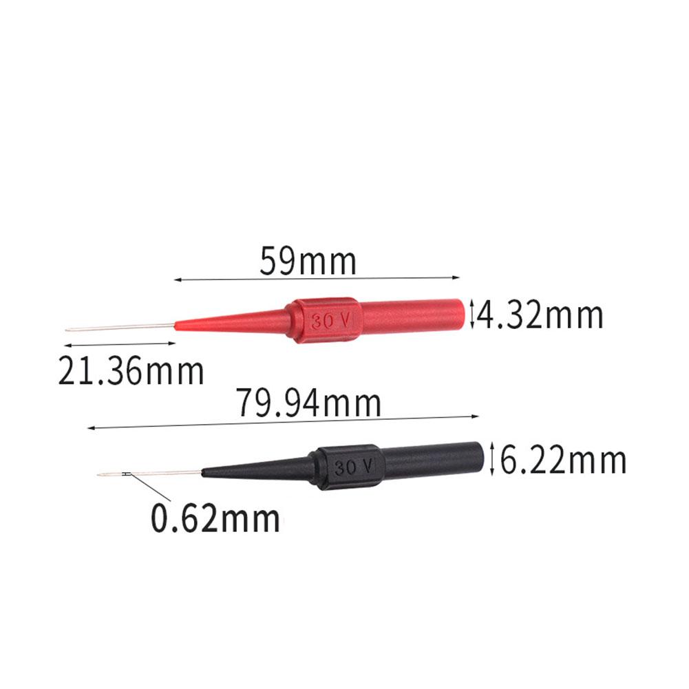 2-10Pcs Diagnostic Tools Multimeter Test Lead Extention Back Piercing Needle Tip Probes Autotools Automotive Kit Machine 0.7MM