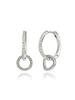 Circle Q One-Touch Silver Earrings GISVEE107