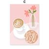 Santorini Lemon Coffee Flowers Abstract Landscape Posters and Prints Wall Art Canvas Painting Pictures For Living Room Home Deco