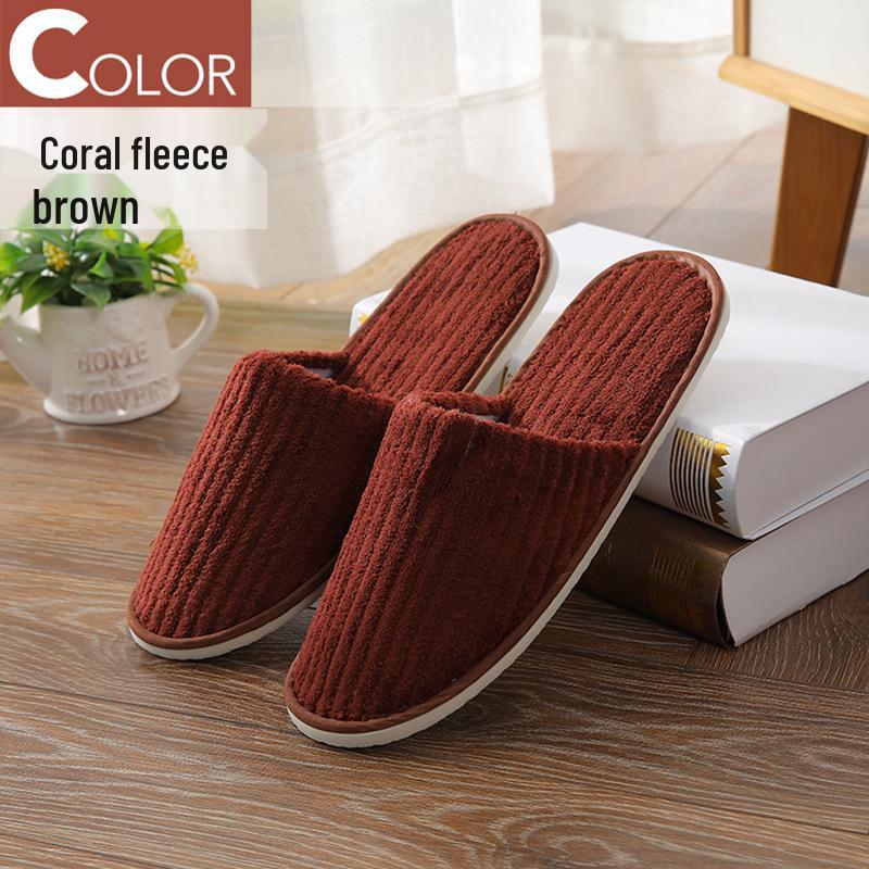Star Hotel Bed & Breakfast Non-Slip Disposable Slippers - Customizable Logo