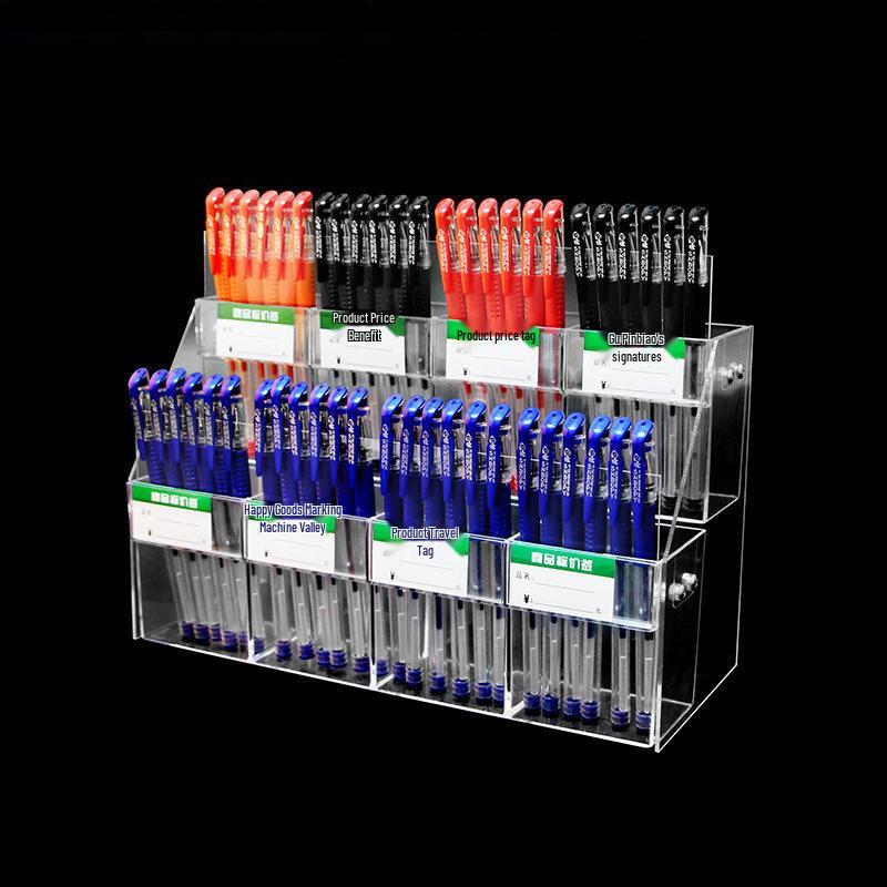 Acrylic Price Tag Display Stand & Pen Holder Combo
