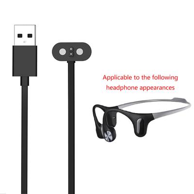 Adaptador de energia portátil, carregador, suporte de cabo, base compatível com fone de ouvido Mojawa MOJO2, cabo de carregamento rápido USB magnético