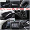 Carbon Fiber Accessories For Honda CRV CR-V 2012 - 2016 Dashboard Air Vent Gear Panel Handle Bowl Head Light Cover Trim Interior