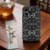 Black Lace Print Phone Case For iPhone 17, 16,15,14,13,12,11 Plus,Pro Max, Others Soft Black Cover