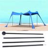2Pcs Adjustable Length Outdoor Awning Support Poles Beach Tents Replacement Poles Shelter Canopy Rod Easy To Use